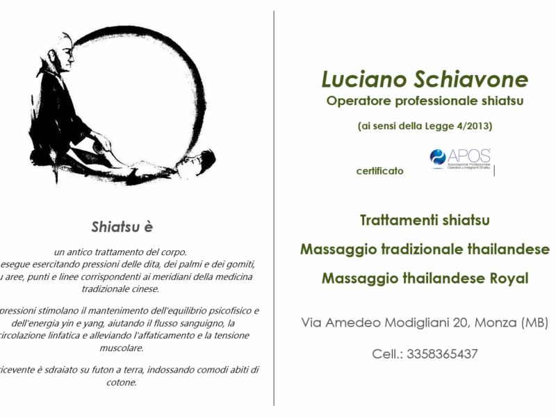 Trattamenti shiatsu