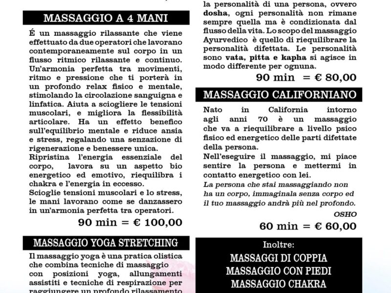 Ilaria massaggi olistici e terapeutici