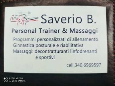 Massaggiatore Olistico & Chinesiologo