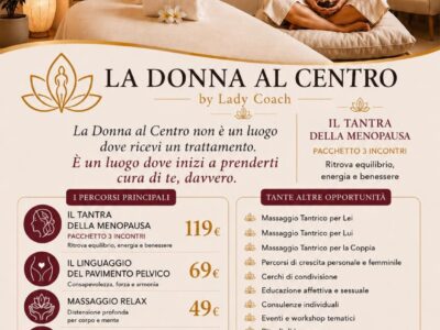 LA DONNA AL CENTRO - MASSAGGI OLISTICI E DOVE IL TANTRA E' UN CAMMINO A ROMA NORD